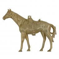 Прикраса новорічна MIS LT Кінь 10 см золотий