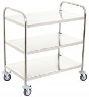 Тележка сервировочный 3 полки UFB 860x530х950 мм нержавеющая сталь