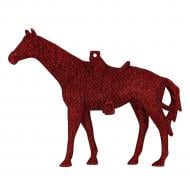 Прикраса новорічна MIS LT Кінь 10 см червоний