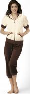 Комплект домашний Marc&Andre Jacket & 3/4 pants р. 36 шоколадный CP-A5100/1