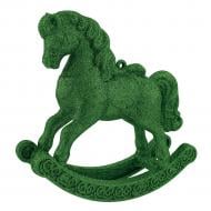 Прикраса новорічна MIS LT Коник-гойдалка 12 см зелений