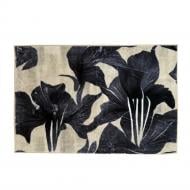 Коврик Dariana PLUSH серый цветок 60х90 см