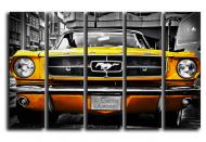 Картина модульная золотистый Ford Mustang 1964 140x89 см Hotel Arizona HD CNVS-5-IFR-Gold Ford Mustang 196