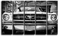Картина модульная белый Ford Mustabg 1964 140x89 см Hotel Arizona HD CNVS-5-IFR-White Ford Mustang-35