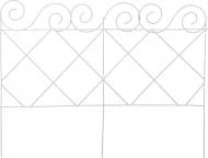 Опора для растений Прованс Решетка большая 1 шт.