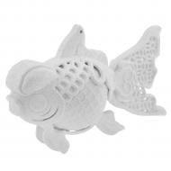 Украшение новогоднее MIS LT Рыбка 8 см белый