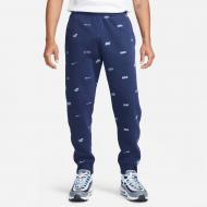 Брюки Nike M NK CLUB+ BB JGGR AOP FB7437-410 р. L-T синий