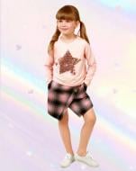 Кофта для девочки PURPURINO с аппликацией звезда р.134 розовый 5044/134