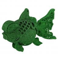 Прикраса новорічна MIS LT Рибка 8 см зелений