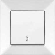 Переключатель проходной одноклавишный Viko Meridian без подсветки белый 90970004