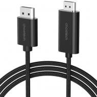 Кабель Choetech DisplayPort M - HDMI M 4K 60hz (4090×2160) 2 м чорний (XDH01-BK)