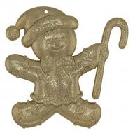 Украшение новогоднее MIS LT Человечек 12 см золотой