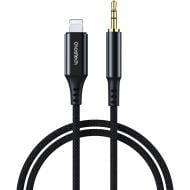 Кабель Choetech AUX Lightning - TRS Audio 3,5 мм M/M 2 м чорний (AUX009)