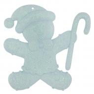 Украшение новогоднее MIS LT Человечек 12 см голубой