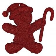 Украшение новогоднее MIS LT Человечек 12 см красный