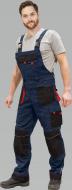 Напівкомбінезон робочий Leber&Hollman р. 56 р. XL зріст універсальний LH-FMN-B GBC синій із чорним