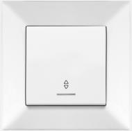 Переключатель проходной одноклавишный Viko Meridian с подсветкой белый 90970063
