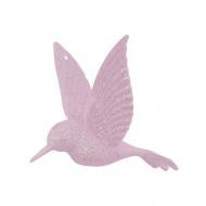 Елочная игрушка MIS LT Колибри 7 см розовый
