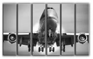 Картина модульная Boeing 747 на взлете 171x112 см Hotel Arizona HD CNVS-6-IFR-Jumbo Jet Boeing-747-