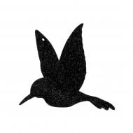 Елочная игрушка MIS LT Колибри 7 см черный