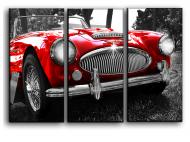 Картина модульная Austin Healey английское авто 84x56 см Hotel Arizona HD CNVS-3-IFR-Austin Healey-22x33