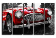 Картина модульная Austin Healey английское авто 140x89 см Hotel Arizona HD CNVS-5-IFR-Austin Healey-35x55