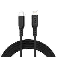 USB-кабель Choetech USB3.1 Type-C M-Lightning M MFi PD 20W 1,8 м чорний (XCL-1021-BK)