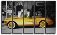 Картина модульная Chevrolet Corvette 1959 шоссе Route 66 140x89 см Hotel Arizona HD CNVS-5-IFR-Vintage Car-35x55 Картина модульная Chevrolet Corvette 1959 шоссе Route 66 140x89 см Hotel Arizona HD CNVS-5-IFR-Vintage Car-35x55
