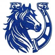 Подвеска MIS LT Лошадь-подкова 12 см синий