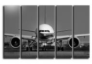 Картина модульная Самолет Boeing 777 140x89 см Hotel Arizona HD CNVS-5-IFR-Jet Airplane Boeing 7