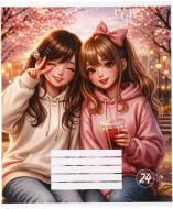 Тетрадь школьная Girlfriends_26 24 листа в линию Nota Bene