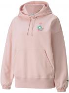 Худи Puma Downtown Graphic Hoodie 53167436 р. XS светло-розовый