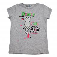 Футболка для девочки ALG Beauty Cats 620653 р.98 серый