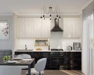 Кухня Світ Меблів Софи ДСП 3м шелковый камень/бетон темный/белый