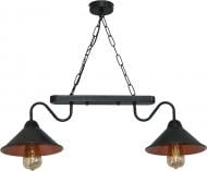 Люстра подвесная Геотон НСБ 02-2х60-994 Марс-2 2xE27 черный 47887