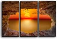 Картина модульная Закат и скалы 84x56 см Hotel Arizona HD CVS-3-IFR-Magic Sunset-22x33