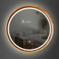 Дзеркало з вбудованим підсвічуванням Luxury Wood Perfection SLIM LED ясен темний 700 мм Дзеркало з вбудованим підсвічуванням Luxury Wood Perfection SLIM LED ясен темний 700 мм