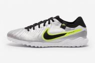 Сороконожки Nike TIEMPO LEGEND 10 PRO TF DV4336-001 р.40,5 серебристый
