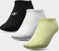 Шкарпетки 4F 4FJSS22USOCF032-91S р.32-35 чорний/білий/жовтий 3 шт.
