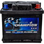 Аккумулятор автомобильный Champion Black 50Ah 450A 12V CHB500 «+» справа (CHB500)