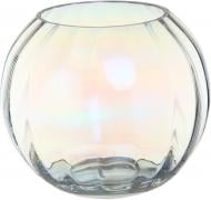 Ваза стеклянная Wrzesniak Glassworks Luster Optic 17 см перламутровая 17-164