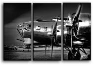 Картина модульная военный самолет B-17 Летающая крепость 84x56 см Hotel Arizona HD CVS-3-IFR-B-17 Airplane Aircraft