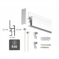 Комплект настенной системы подвеса картин R30 200 см 50 кг/м белый Artiteq