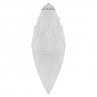 Украшение новогоднее MIS LT Овал Элит 16,5 см белый