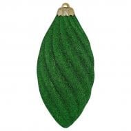 Прикраса новорічна MIS LT Овал спіральний 14 см зелений