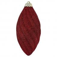 Украшение новогоднее MIS LT Овал спиральный 14 см красный