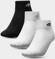 Шкарпетки 4F 4FJSS22USOCM029-92S р.32-35 чорний/білий 3 шт. Шкарпетки 4F 4FJSS22USOCM029-92S р.32-35 чорний/білий 3 шт.