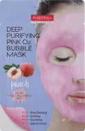 Маска-пенка Purederm Deep Purifying Pink O2 Bubble Mask Peach 25 мл 1 шт.