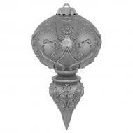 Украшение новогоднее MIS LT Волчок Элит-2 15 см серебряный