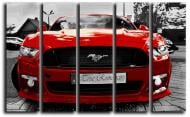 Картина модульная Ford Mustang 2015 красный 140x89 см Hotel Arizona HD CVS-5-IFR-Red Ford Mustang 2015-